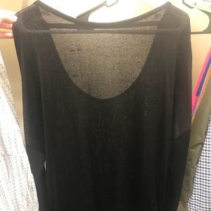 Sheer black sweater
